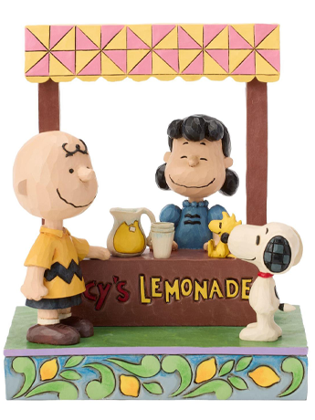 Enesco Peanuts Lucy's Lemonade Stand 5.91-Inch Resin Figurine by Jim Shore