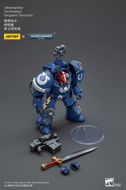 JoyToy Warhammer 40K Ultramarines Terminators Sergeant Terconon 1/18 Scale Action Figure - View 10