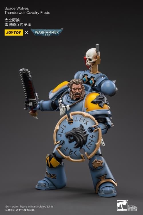 JoyToy Warhammer 40K Space Wolves Thunderwolf Cavalry Frode 1/18 Scale Figure - View 6