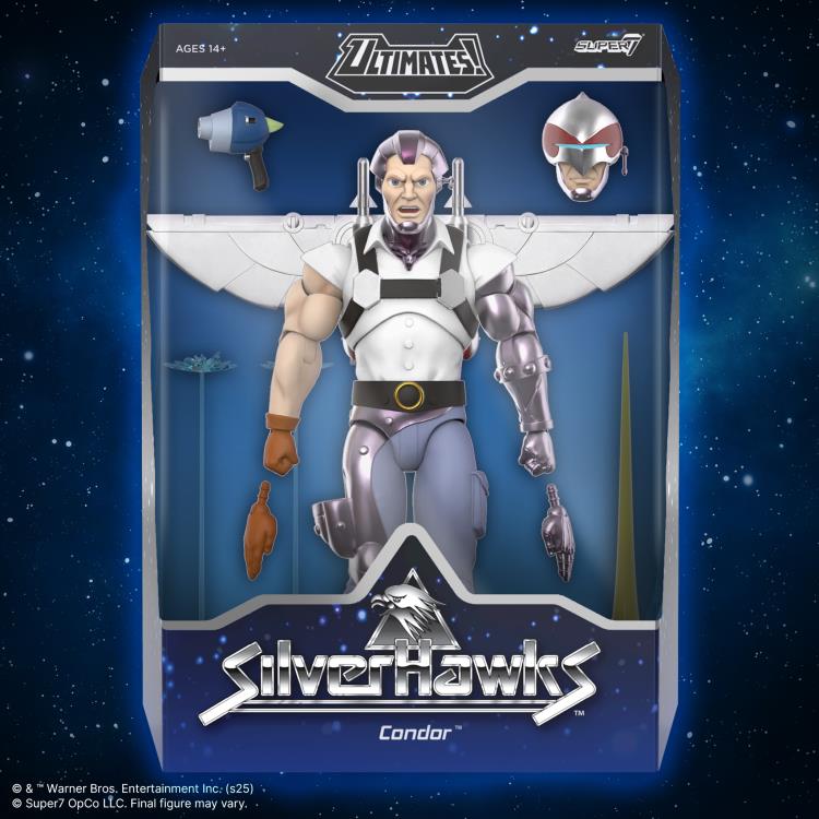 Super7 SilverHawks Ultimates! Condor Toon Plastic Action Figure - View 5