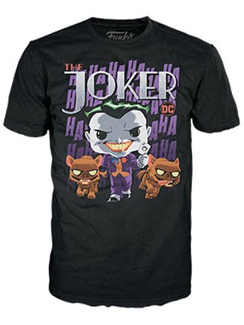 Funko Pop! Tees DC Comics The Joker Polyester and Cotton T-Shirt