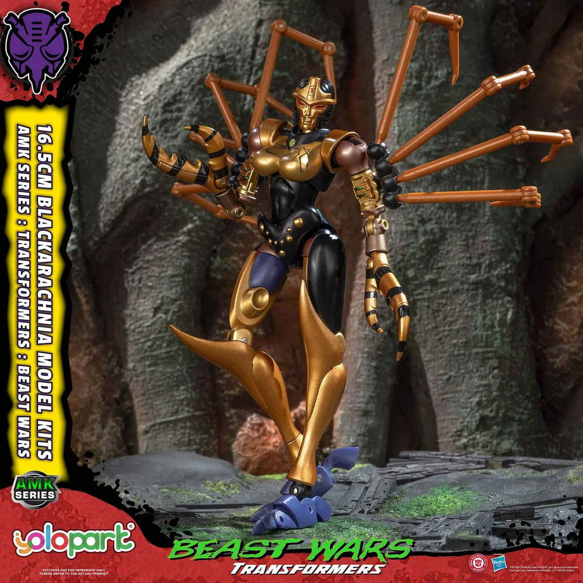 Yolopark Transformers: Beast Wars AMK Series Blackarachnia 6.5-Inch Model Kit - View 3