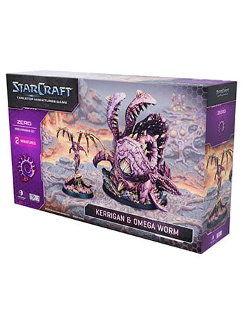 Archon Studios StarCraft The Miniatures Game Zerg Kerrigan and Omega Worm Expansion Set