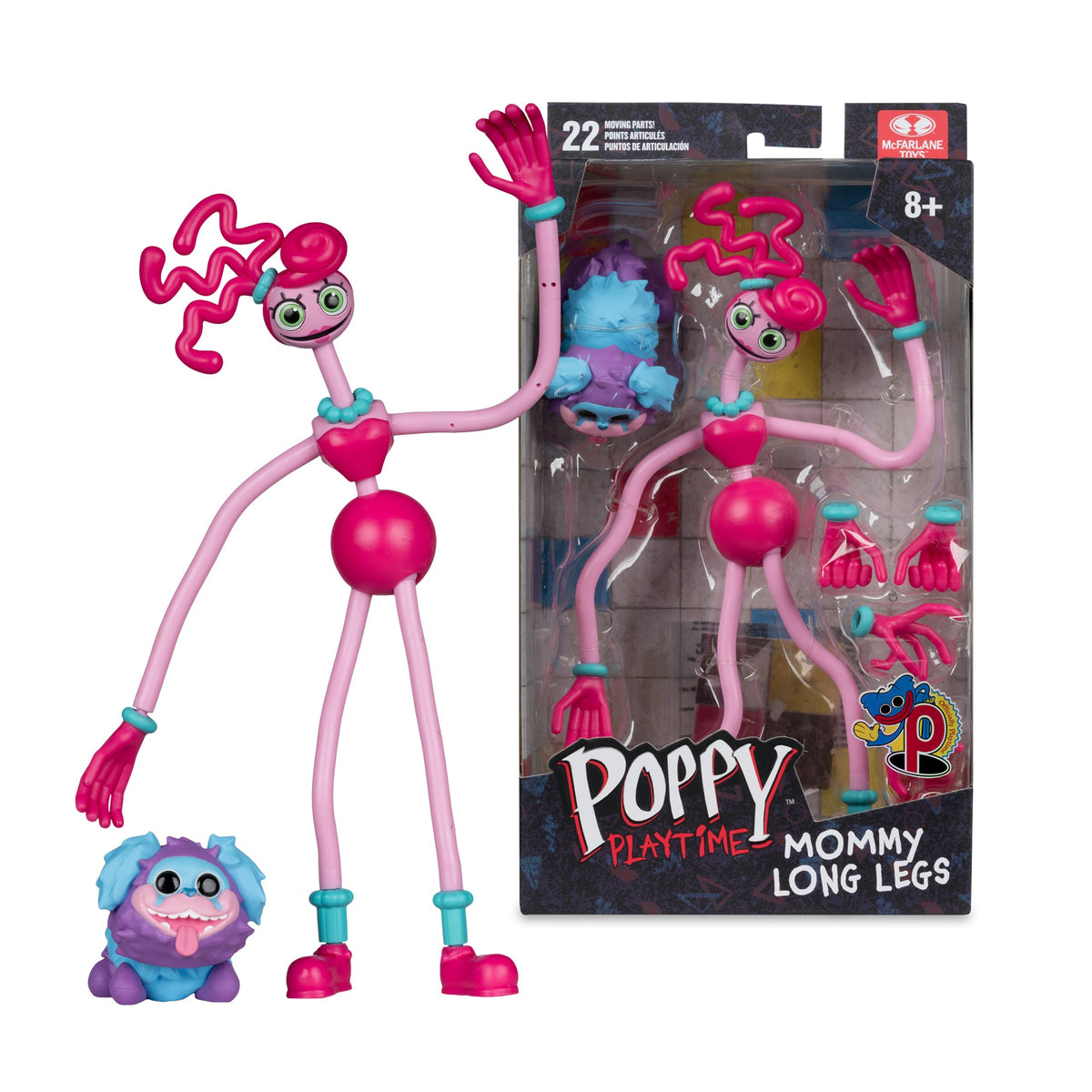 McFarlane Toys Poppy Playtime Mommy Long Legs with PJ Pug-a-Pillar Plastic Action Figure - View 13