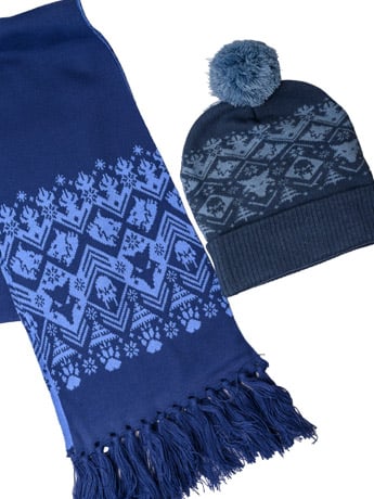 AAA Merchandise Warhammer 40,000 Space Wolves Knitted Hat and Scarf Set