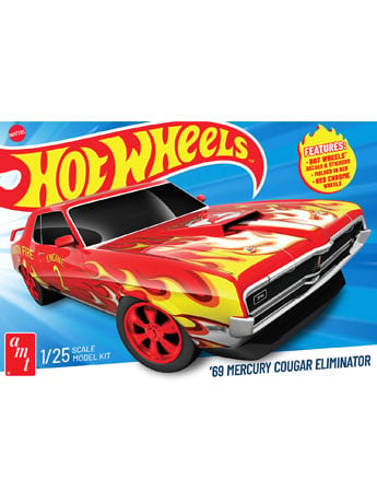 AMT Hot Wheels 1969 Mercury Cougar Eliminator 1/25 Scale Plastic Model Kit
