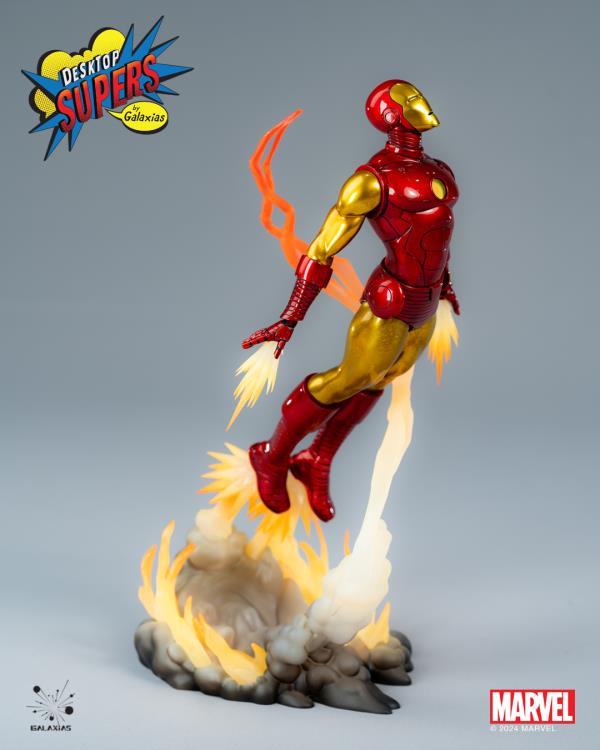 Galaxias Marvel Desktop Supers Iron Man (Classic Edition) 1/8 Scale PVC Figure, 12-Inch - View 10