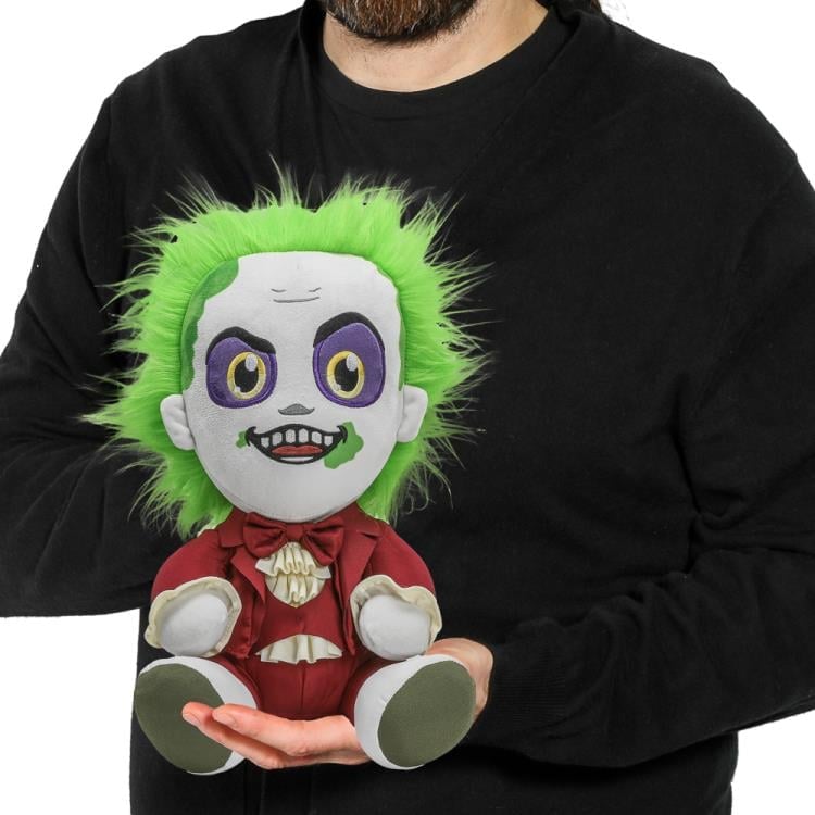 Kidrobot Beetlejuice HugMe Beetlejuice in Red Suit 14-Inch Shake Action Plush - View 5