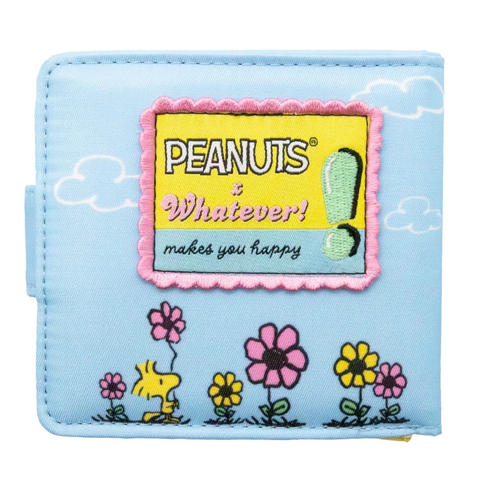 Whatever Peanuts Sherbet Spring Snoopy and Woodstock Padded Nylon Bi-Fold Wallet - View 3