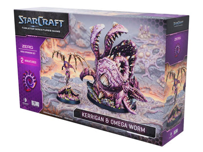 Archon Studios StarCraft The Miniatures Game Zerg Kerrigan and Omega Worm Expansion Set - View 2