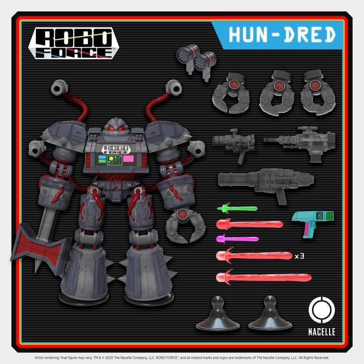 The Nacelle Company RoboForce Hun-Dred The Conqueror Action Figure, 9-Inch - View 4