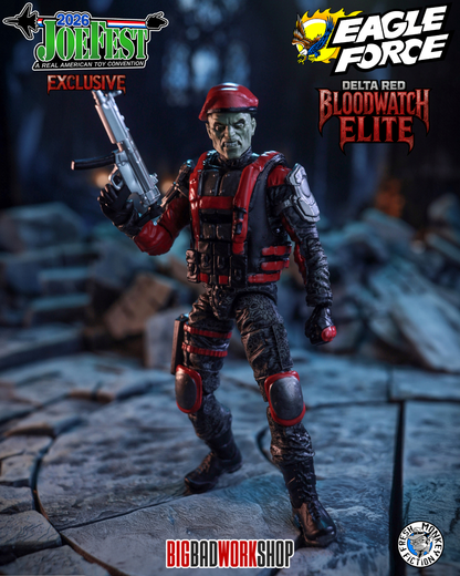 BigBadWorkShop Fresh Monkey Fiction Operation: Monster Force Delta Red Bloodwatch Elite 1/18 Scale JoeFest 2026 Exclusive Action Figure - View 4