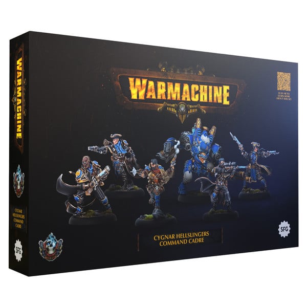 Steamforged Games Warmachine Cygnar Hellslingers Command Cadre Miniature Set - View 3