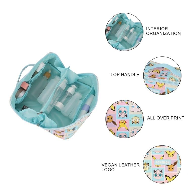 Bioworld Pokemon Cosmetic Bag with Pikachu, Eevee and Mew, 4.5-Inch - View 8