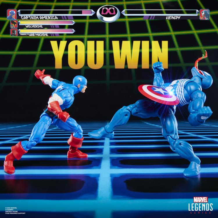 Hasbro Marvel Legends Gamerverse Captain America vs. Venom Action Figure Two-Pack - View 8