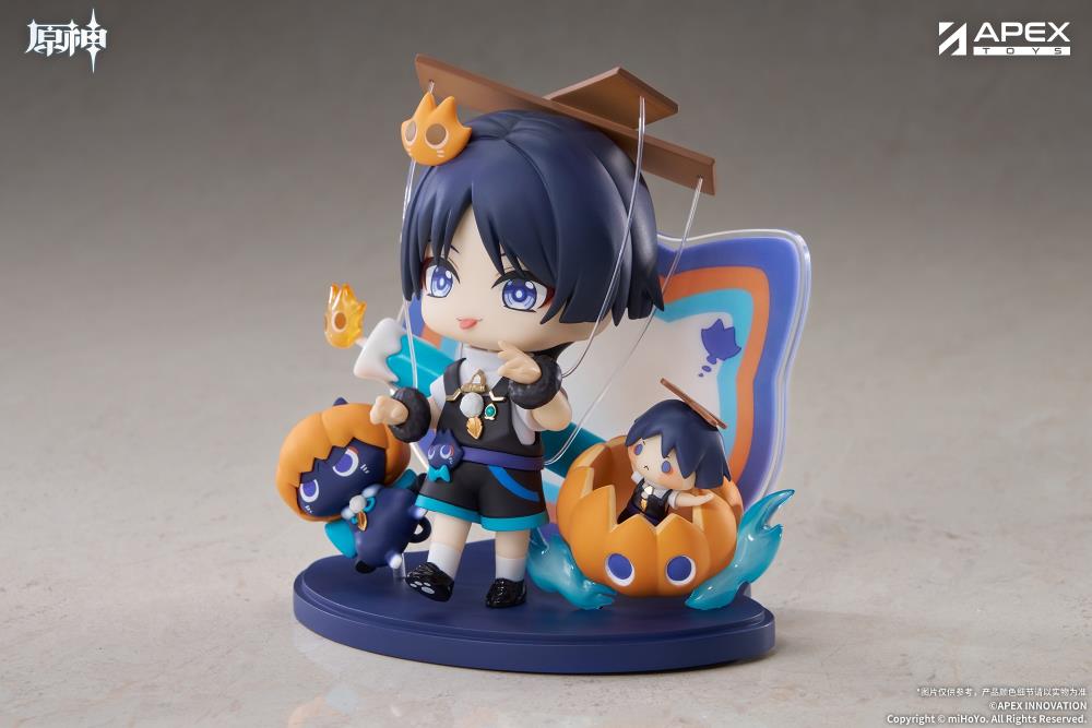 Apex Genshin Impact Wanderer (Twilight Whimsy) Chibi Figure (With Bonus) 4-Inch - View 13