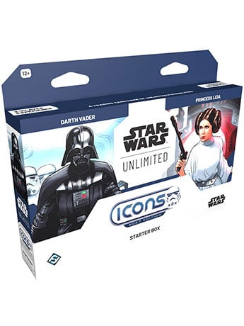Fantasy Flight Games Star Wars: Unlimited Icons 2027 Edition Starter Box with Leia and Darth Vader