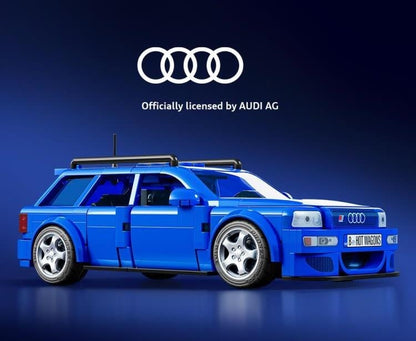 Hot Wheels Speed Series Mattel Brick Shop 1994 Audi Avant RS2 1/32 Scale Building Set - View 3