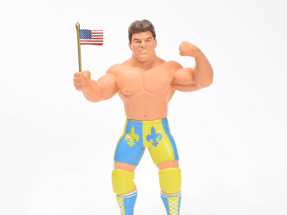 Major Big Rubber Guys Jaques Rougeau 8-Inch Wrestling Figure - View 2
