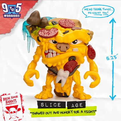 9 to 5 Warriors Slice Age 5.25-Inch Plastic Figure - View 8
