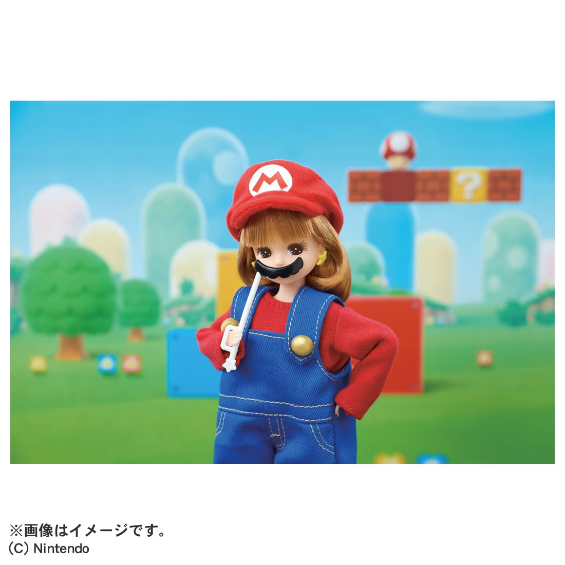 Takara Tomy Super Mario Licca Mario 9-Inch Fashion Doll - View 7