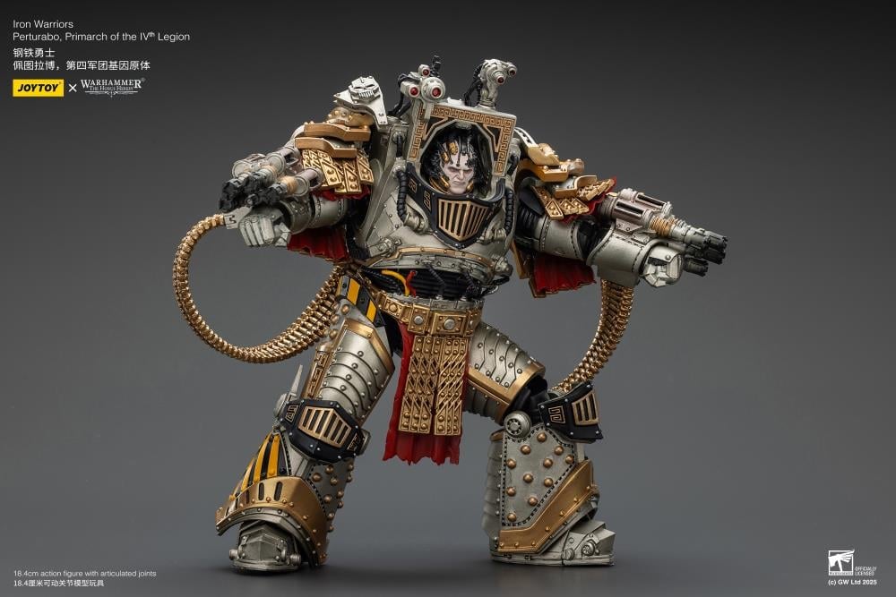 JoyToy Warhammer The Horus Heresy Iron Warriors Perturabo, Primarch of the IVth Legion 1/18 Scale Action Figure (7-Inch) - View 8