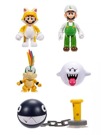 Jakks Pacific World of Nintendo 4-Inch Scale Wave 48 Set of 5 Action Figures