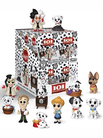 Funko Disney 101 Dalmatians 65th Anniversary Mystery Minis 3-Inch Vinyl Figures, Box of 12 Random Figures