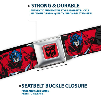 Buckle-Down Inc Transformers Optimus Prime Seatbelt Belt 1.5-Inch Wide - View 7