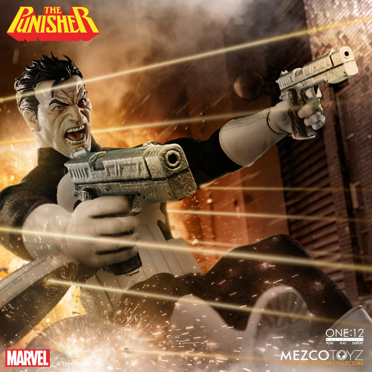 Mezco Toyz Marvel One:12 Collective The Punisher 1/12 Scale Action Figure - View 5