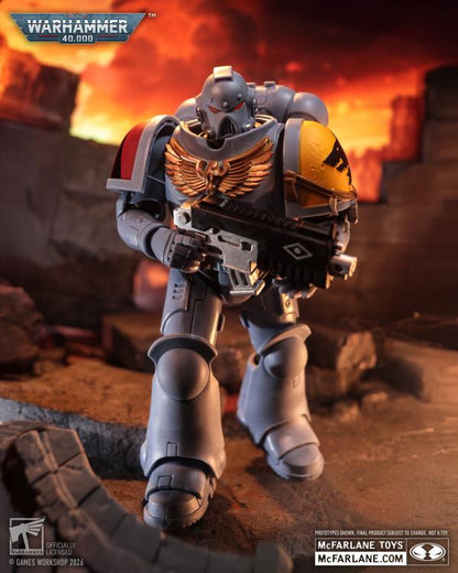 McFarlane Toys Warhammer 40,000 Space Wolves Grey Hunter Plastic Action Figure - View 3