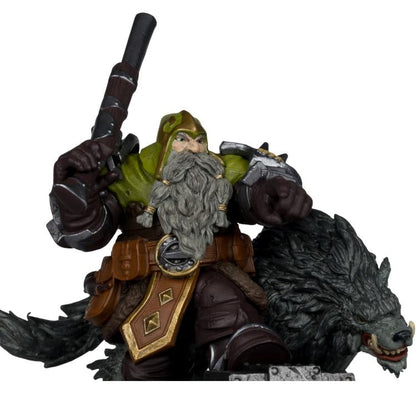 McFarlane Toys World of Warcraft Dwarf Hunter Beast Master and Marksman 1/12 Scale Figure - View 8