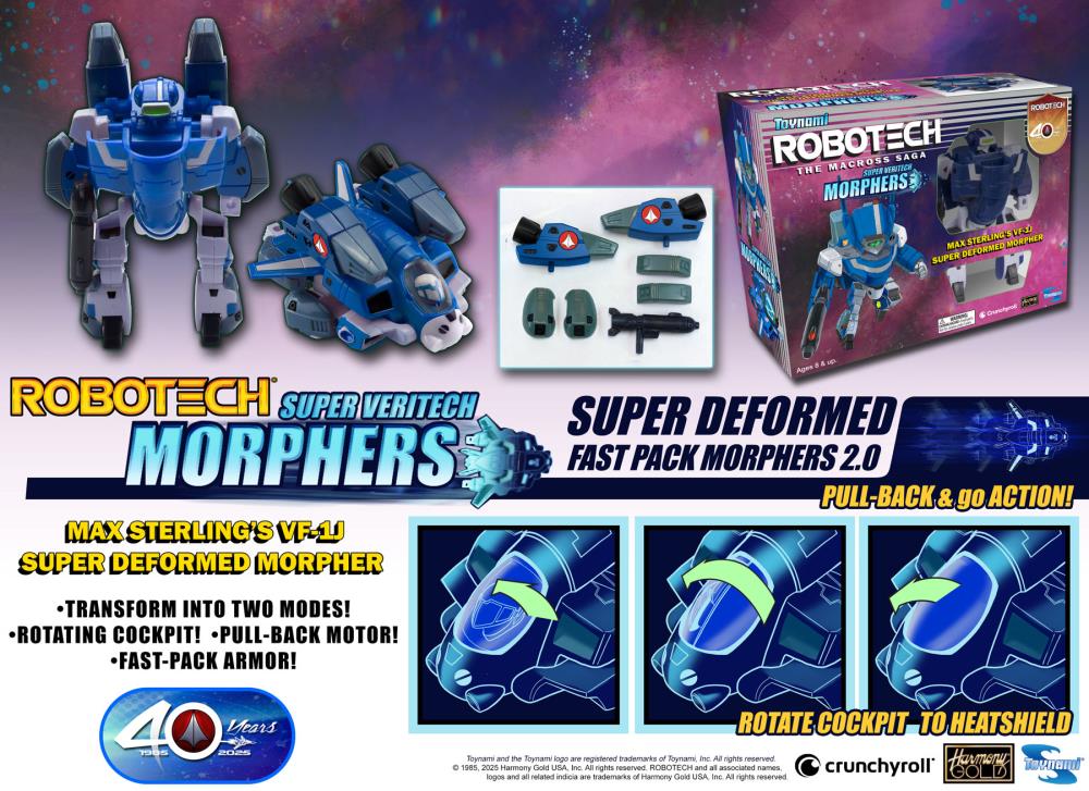 Toynami Robotech Super Veritech Morphers 2.0 40th Anniversary Random Super Deformed Figure - View 4