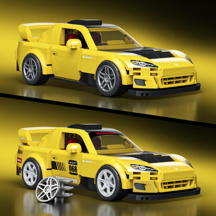 Hot Wheels Speed Series Mattel Brick Shop Custom '07 Honda S2000 1/32 Scale Building Set - View 4