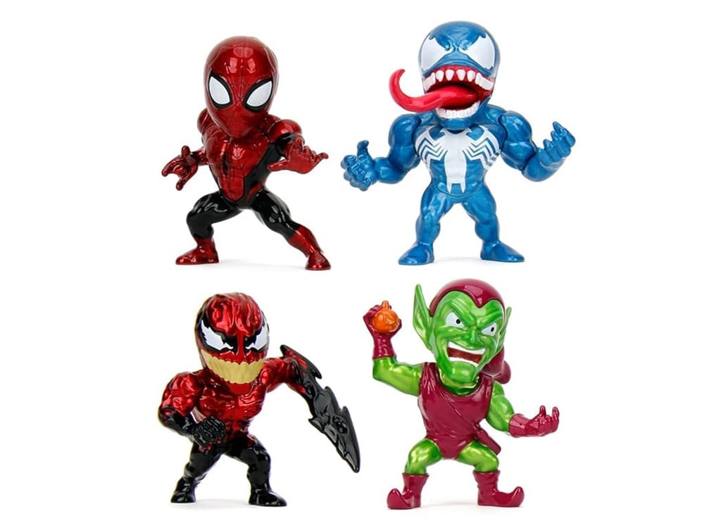 Jada Toys Marvel Spider-Man MetalFigs 2.5-Inch Die-Cast Mini Figure Four-Pack - View 2