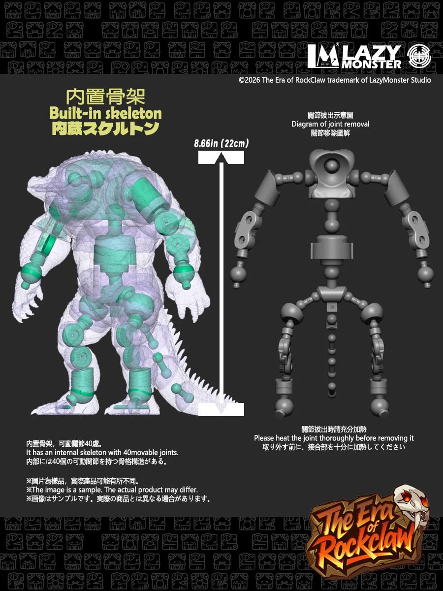 Lazy Monster Studio The Era of Rockclaw C03 Dakota Mashfang 8.66-Inch Action Figure - View 12