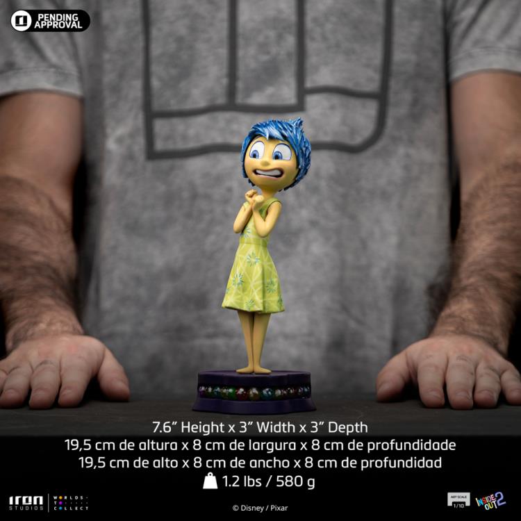 Iron Studios Inside Out 2 Joy 1/10 Art Scale Limited Edition Statue - View 15