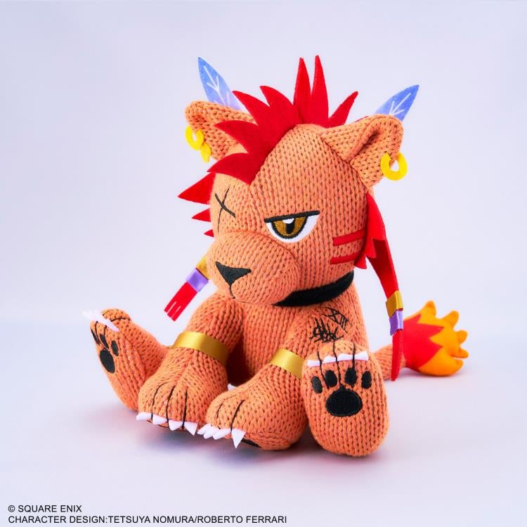 Square Enix Final Fantasy VII Remake Red XIII Knitted Plush, 8-Inch - View 3