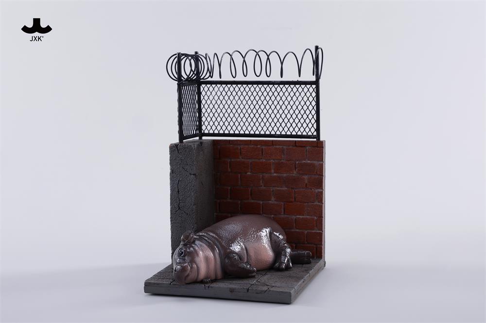 JxK.Studio Baby Hippo 6.0 Wall 1/6 Scale Resin Accessory Set - View 8