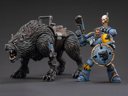 JoyToy Warhammer 40K Space Wolves Thunderwolf Cavalry Frode 1/18 Scale Figure - View 2