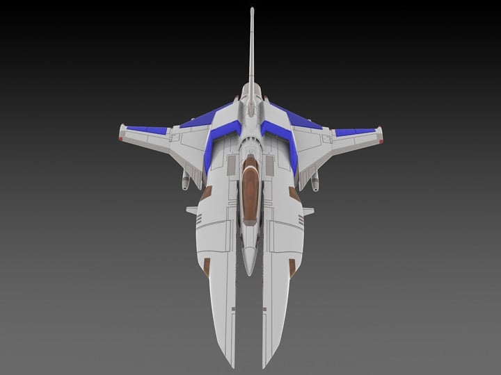 Plum Gradius II Vic Viper 1/144 Scale Plastic Model Kit, 5.9-Inch - View 2