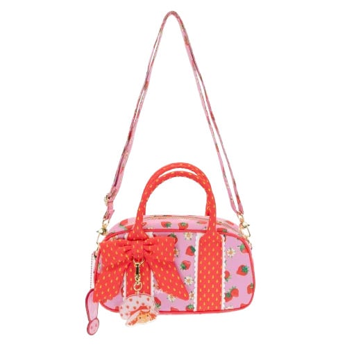 Whatever Strawberry Shortcake Dufflette Crossbody Bag, 5-Inch Cotton and Polyurethane - View 4