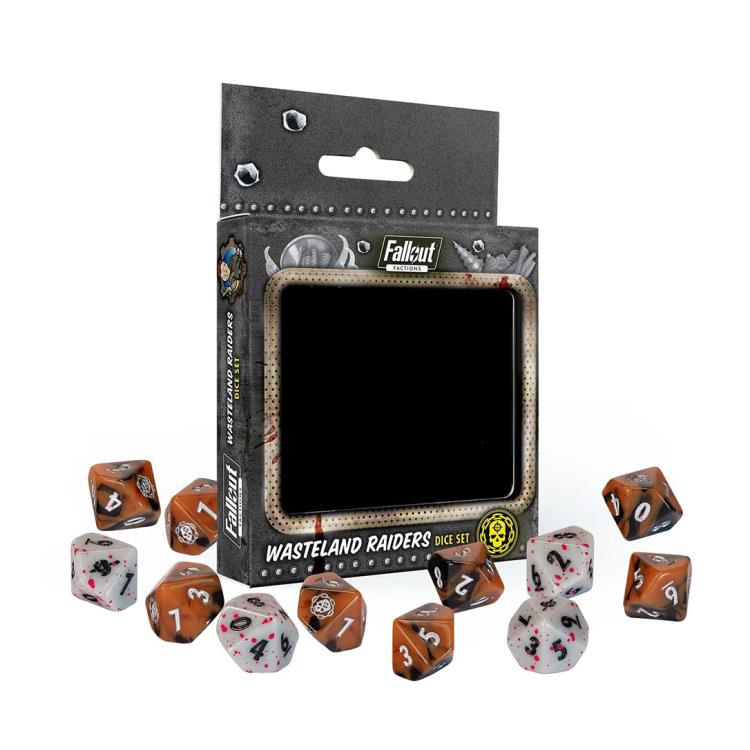 Modiphius Fallout: Factions Wastelands Raiders Acrylic Dice Set - View 3
