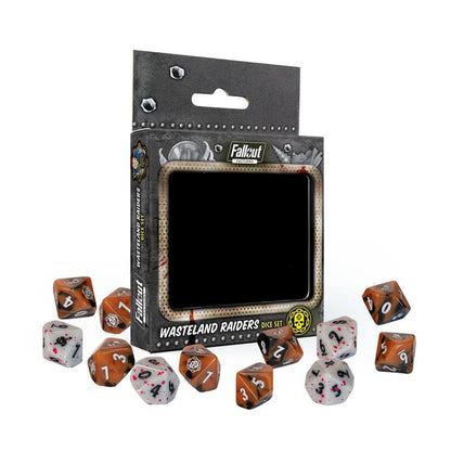 Modiphius Fallout: Factions Wastelands Raiders Acrylic Dice Set - View 3