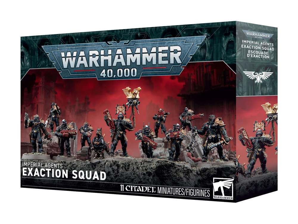 Games Workshop Warhammer 40,000 Imperial Agents Exaction Squad Citadel Plastic Miniature Set - View 2
