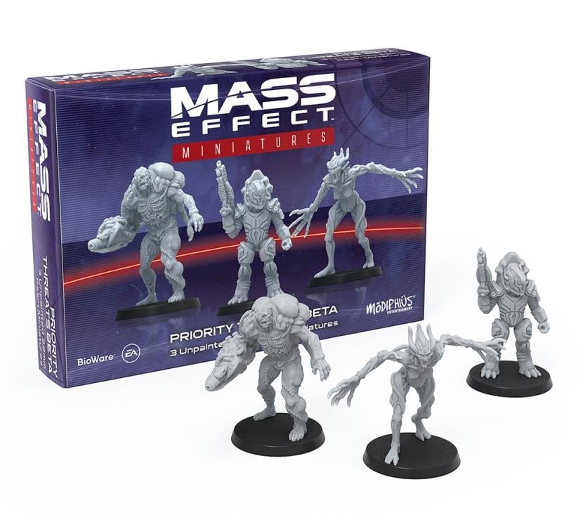 Modiphius Mass Effect: The Board Game Priority Threats Beta Resin Miniatures Set - View 3