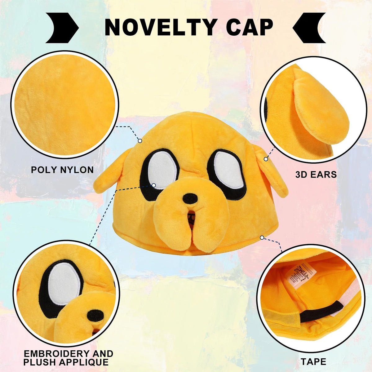 Bioworld Adventure Time Jake the Dog 3D Novelty Hat - View 7