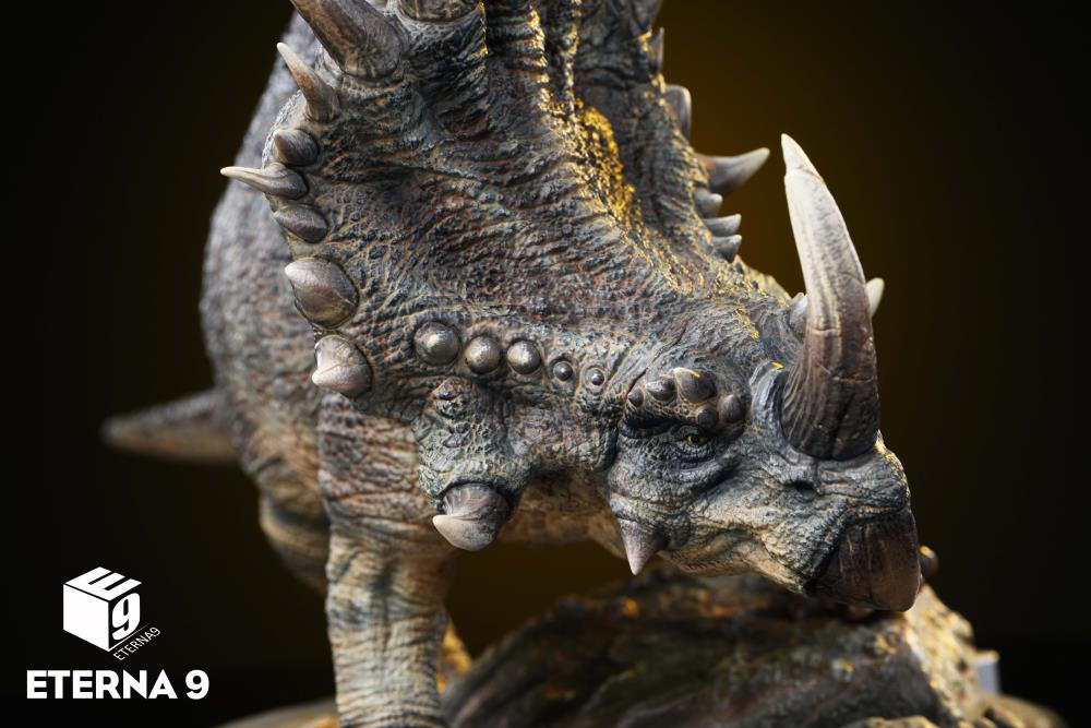 E9 Studio Dinosaur Series Styracosaurus Statue in PVC and Resin - View 10