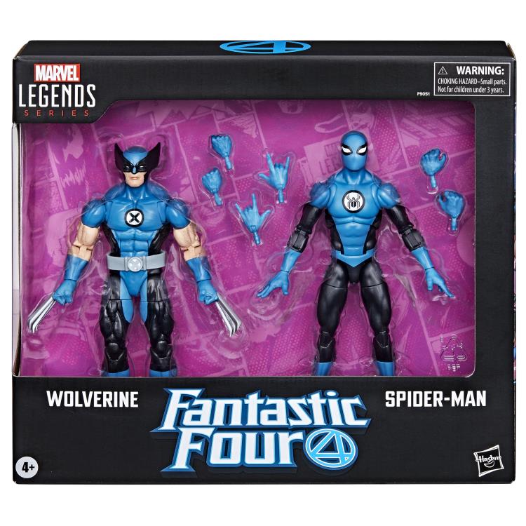 Hasbro Marvel Legends Fantastic Four Spider-Man & Wolverine (FF4 Deco) Action Figure Two-Pack - View 16