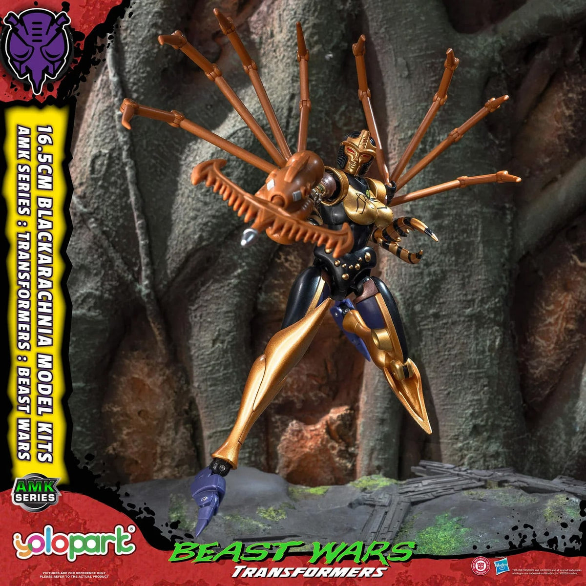 Yolopark Transformers: Beast Wars AMK Series Blackarachnia 6.5-Inch Model Kit - View 13